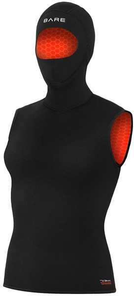 5/3mm Ultrawarmth Hooded Vest Black Women